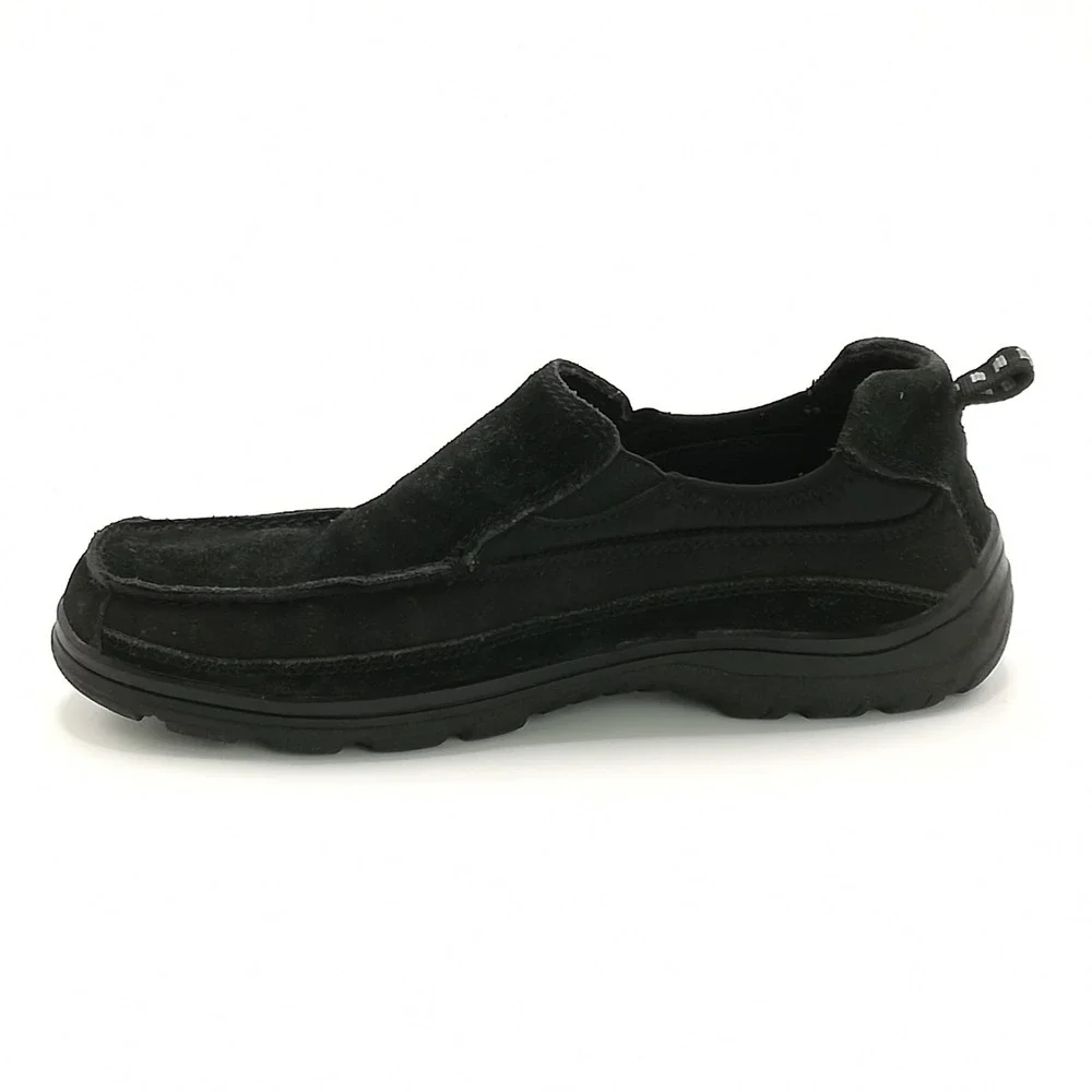 Dr. Scholls Loafer Mens Shoes Leather Suede Black Jack Slip On Sport 8E
